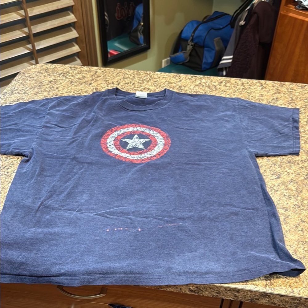 Blue Graphic Long Sleeve Tee